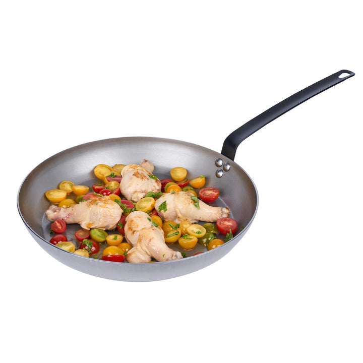 Restaurantware Met Lux 14 Inch Fry Pan, Carbon Steel - Restaurant Equipment and Smallwares - Canadian Distribution - Ships Free Within Canada on Orders Above CAD $199