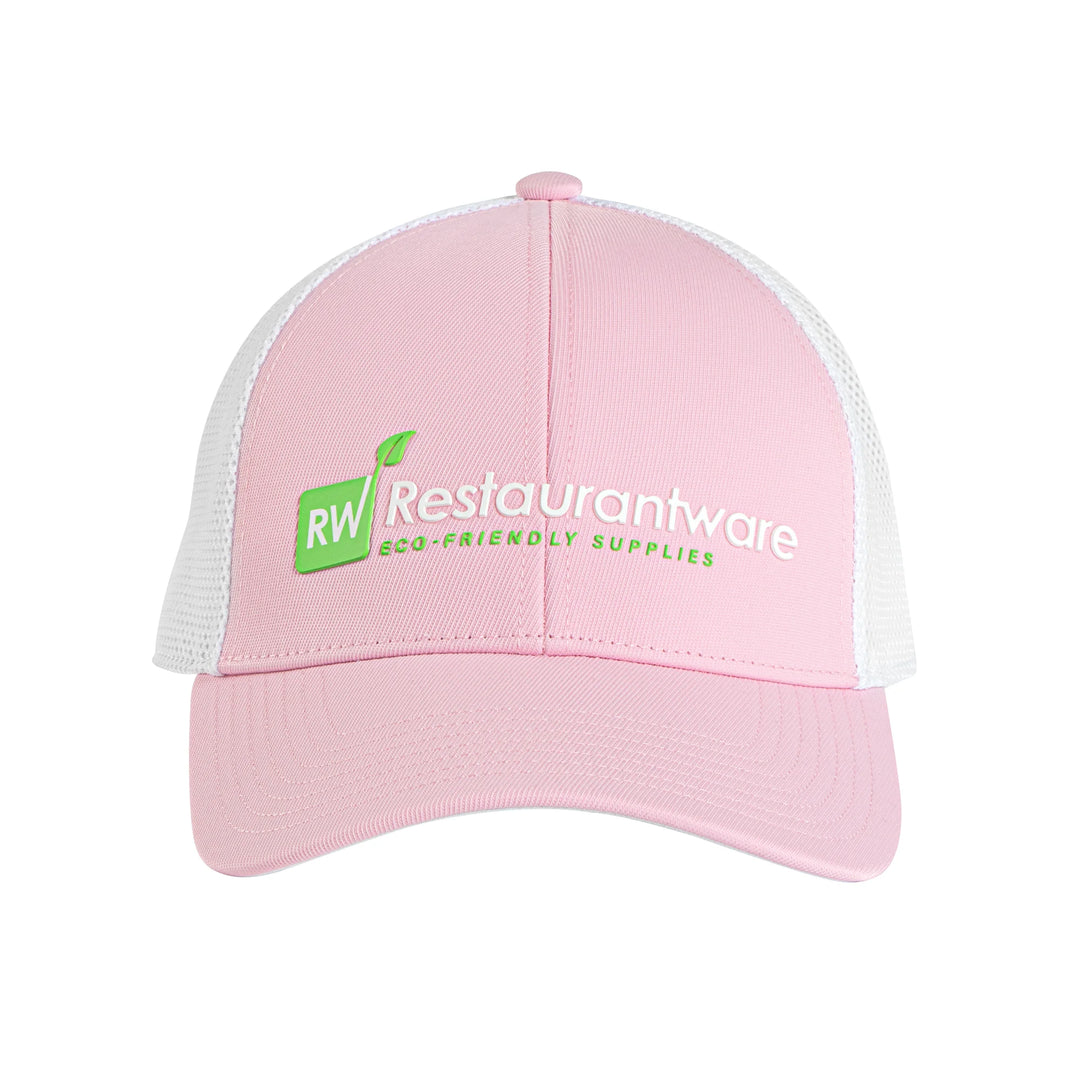 Restaurantware RW Threads Trucker Snapback Hat, Pink & White - Restaurant Equipment and Smallwares - Canadian Distribution