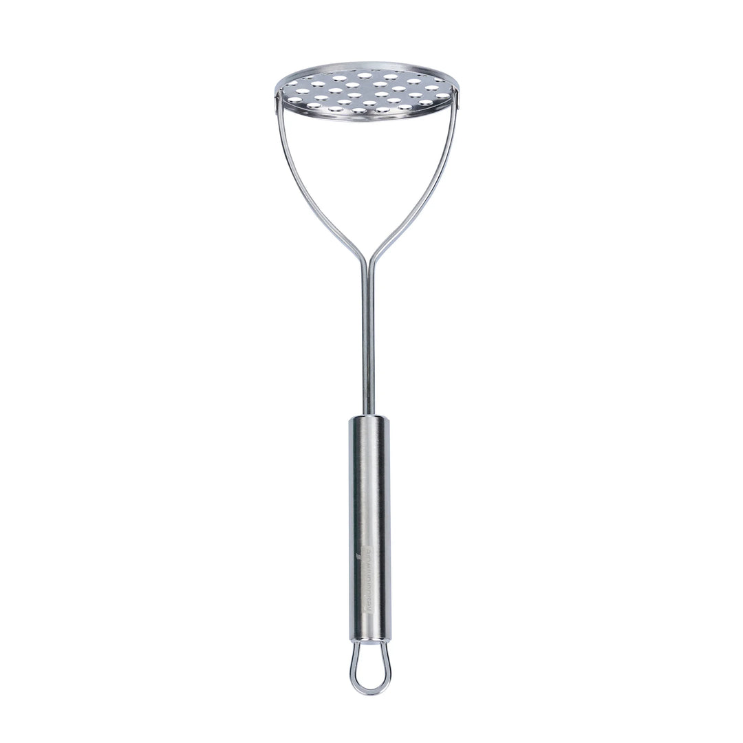 Restaurantware German Standard 11 Inch Potato Mashers, Stainless Steel, Round - Restaurant Equipment and Smallwares - Canadian Distribution