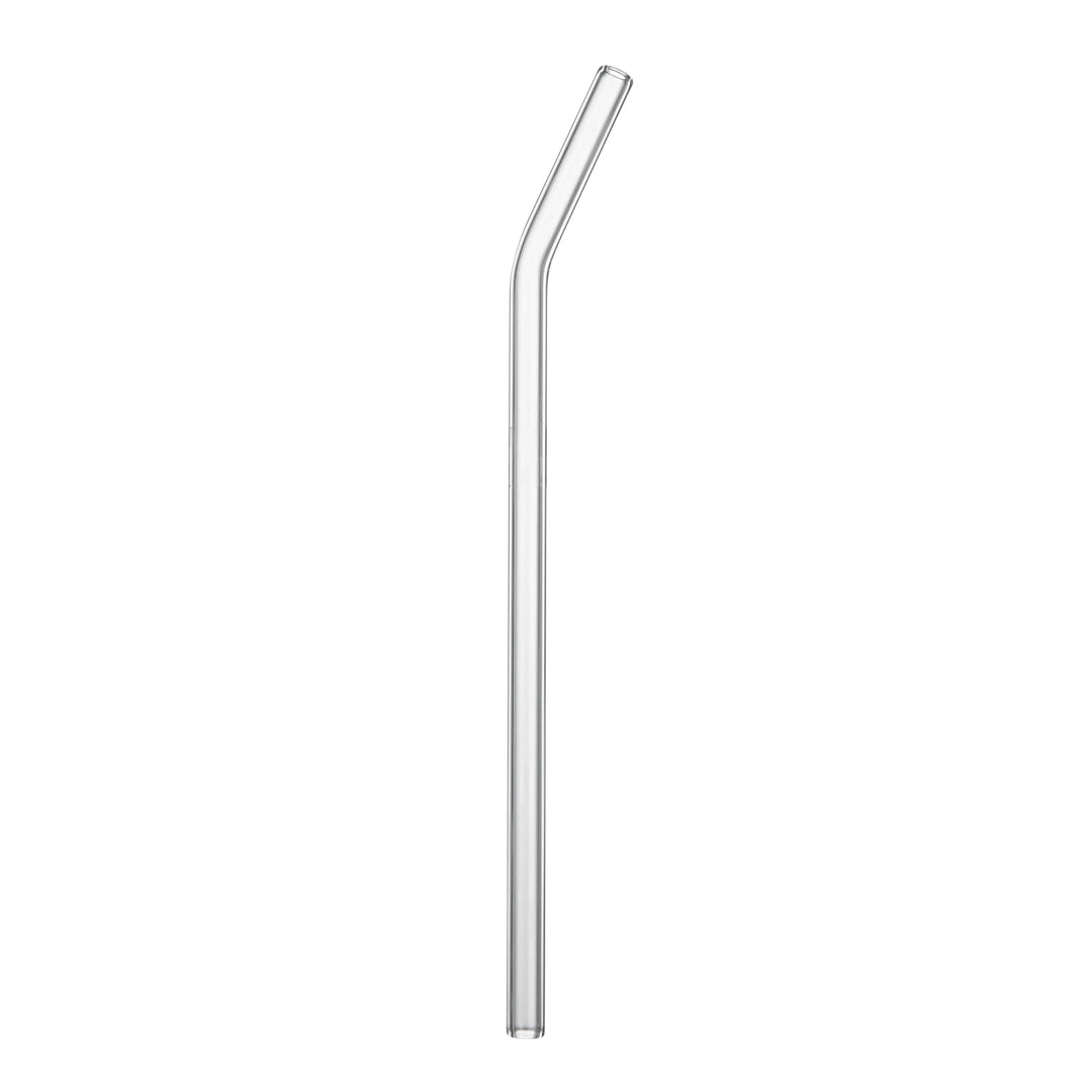 Restaurantware Forma Glass Bent Straws, Clear, Borosilicate, 7.75 Inch, includes Brush - Restaurant Equipment and Smallwares - Canadian Distribution