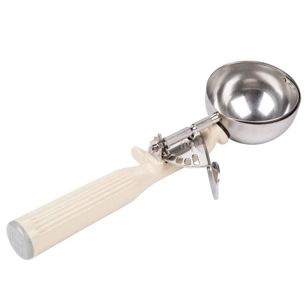 Vollrath 3-1/4oz Ivory Polyethylene Handle #10 Thumb Disher - Restaurant Equipment and Smallwares - Canadian Distribution