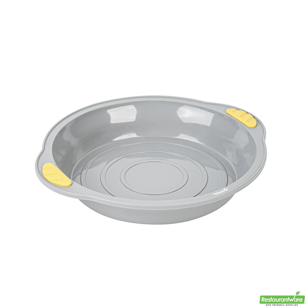 Restaurantware Pastry Tek Nonstick Cake Pans, Gray, Silicone, 11.25 x 10.25 x 1.75 Inch, with Handles, Round - Restaurant Equipment and Smallwares - Canadian Distribution