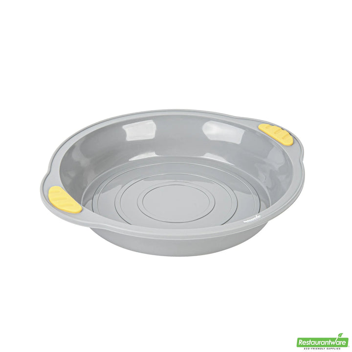 Restaurantware Pastry Tek Nonstick Cake Pans, Gray, Silicone, 11.25 x 10.25 x 1.75 Inch, with Handles, Round - Restaurant Equipment and Smallwares - Canadian Distribution