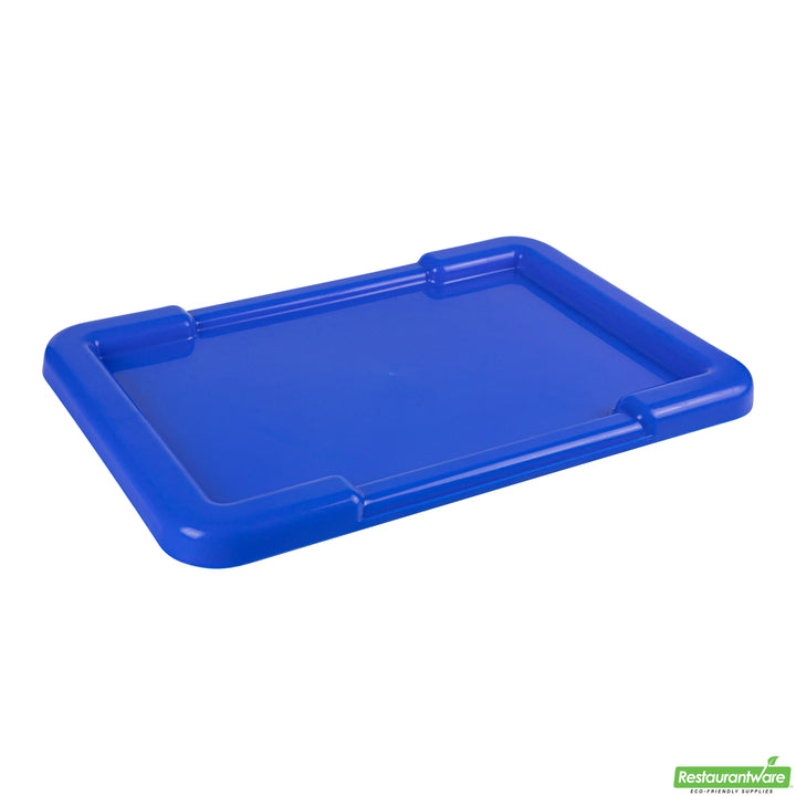 Restaurantware Met Lux Recessed Box Lids, Blue, 25 x 16 Inch, for Met Lux Tote Boxes - Restaurant Equipment and Smallwares - Canadian Distribution