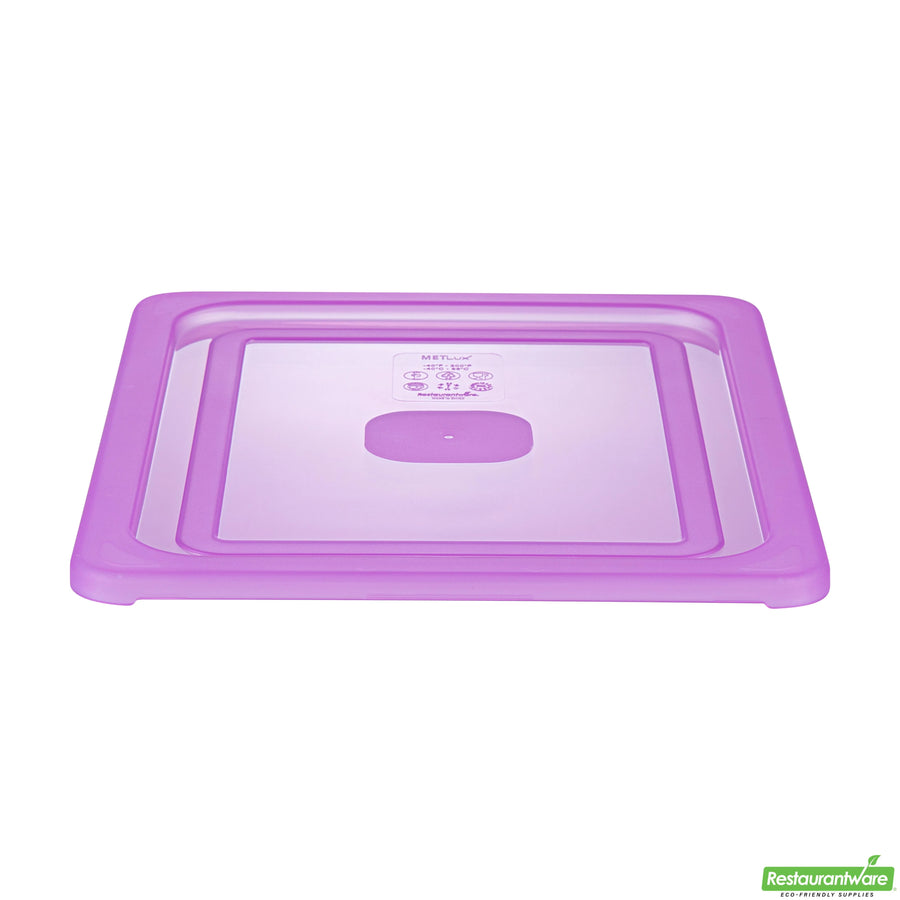 Restaurantware Met Lux Polypropylene Food Pan Lids, Purple, for Half-Size Met Lux Containers - Restaurant Equipment and Smallwares - Canadian Distribution