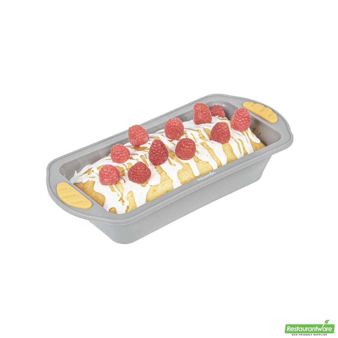 Restaurantware Pastry Tek Nonstick Loaf Pans, Gray, Silicone, 9.25 x 5.50 x 2.25 Inch - Restaurant Equipment and Smallwares - Canadian Distribution