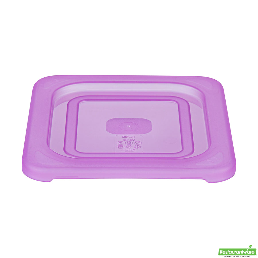 Restaurantware Met Lux Polypropylene Food Pan Lids, Purple, for Sixth-Size Met Lux Containers - Restaurant Equipment and Smallwares - Canadian Distribution