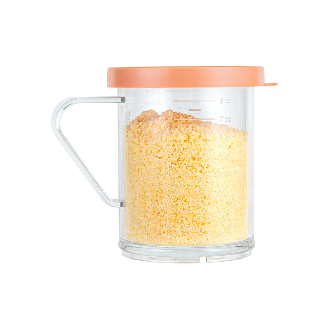 Restaurantware Rw Base Dredge 10 Ounce Clear Spice Shaker, With Rose Medium Lid, 4.75X3.25X4 Inch, Polycarbonate - Restaurant Equipment and Smallwares - Canadian Distribution - Ships Free Within Canada on Orders Above CAD $199