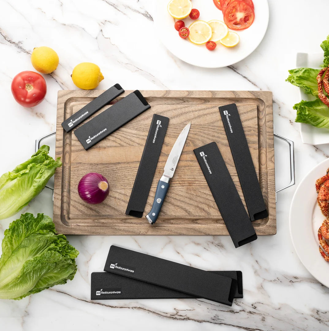Restaurantware Sensei 8.5X0.5In Black Plastic Knife Blade Guard - Restaurant Equipment and Smallwares - Canadian Distribution - Ships Free Within Canada on Orders Above CAD $199