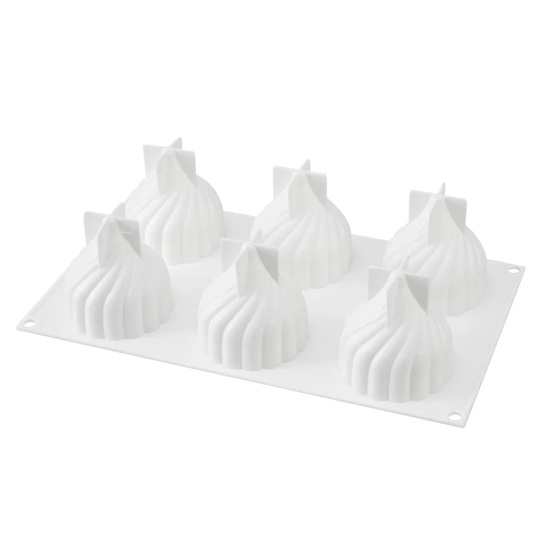 Restaurantware Pastry Tek 6-Compartment Silicone Spiral Mold - Restaurant Equipment and Smallwares - Canadian Distribution