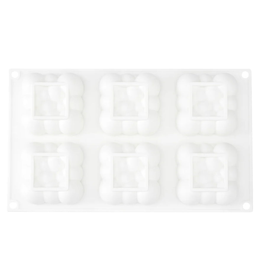 Restaurantware Pastry Tek 6-Compartment Silicone Bubble Cloud Mold - Restaurant Equipment and Smallwares - Canadian Distribution