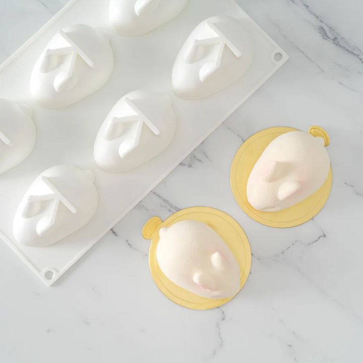 Restaurantware Pastry Tek 6-Compartment Silicone Bunny Mold - Restaurant Equipment and Smallwares - Canadian Distribution - Ships Free Within Canada on Orders Above CAD $199