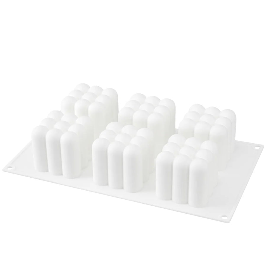 Restaurantware Pastry Tek 6-Compartment Silicone Bubble Cube Mold - Restaurant Equipment and Smallwares - Canadian Distribution