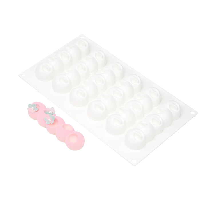 Restaurantware Pastry Tek 6-Compartment Silicone Flower Strip Molds - Restaurant Equipment and Smallwares - Canadian Distribution - Ships Free Within Canada on Orders Above CAD $199