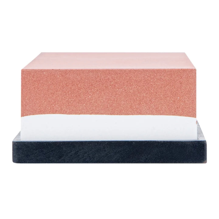 Restaurantware 2-Sided Sensei Whetstone Knife Sharpener Set, 3000 & 8000 Grit, With Silicone Holder - Restaurant Equipment and Smallwares - Canadian Distribution