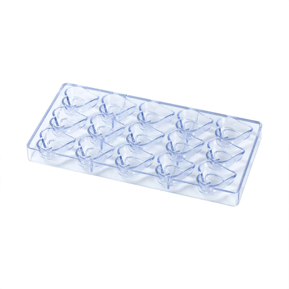 Restaurantware Pastry Tek 18-Compartment Heart Outline Candy & Chocolate Mold, Polycarbonate - Restaurant Equipment and Smallwares - Canadian Distribution