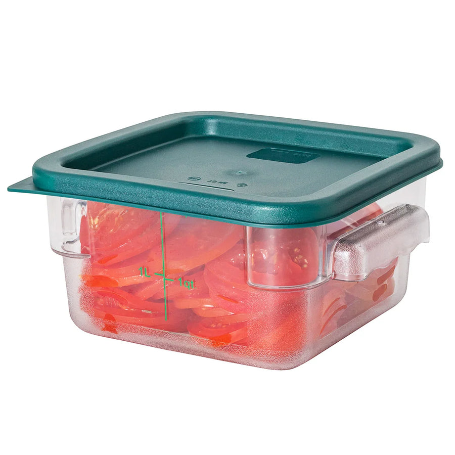 Restaurantware Met Lux Square Green Plastic Lid, for 2 & 4qt Food Storage Containers - Restaurant Equipment and Smallwares - Canadian Distribution