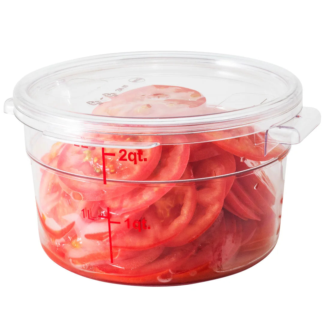 Restaurantware Met Lux Round Clear Plastic Lid, for 2 & 4qt Food Storage Containers - Restaurant Equipment and Smallwares - Canadian Distribution
