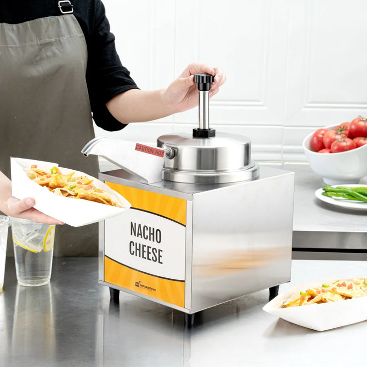 Restaurantware Hi Tek 3.5qt Warmer, Stainless Steel, with Pump & Heated Spout - Restaurant Equipment and Smallwares - Canadian Distribution - Ships Free Within Canada on Orders Above CAD $199