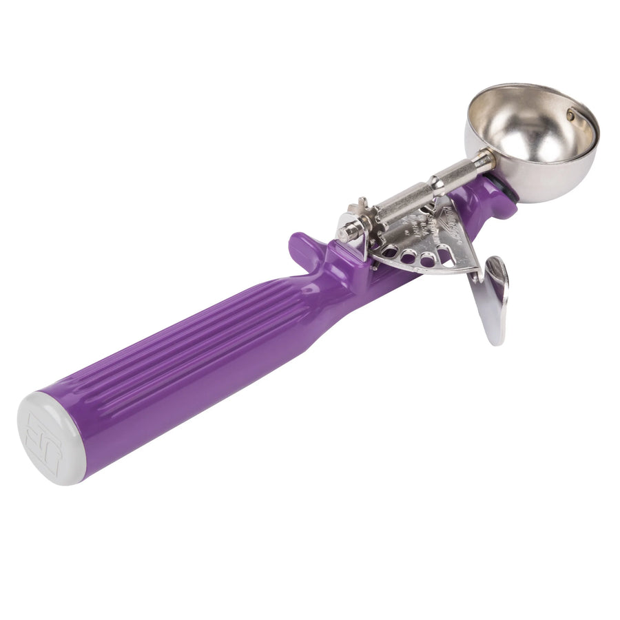 Vollrath 3/4oz Orchid Polyethylene Handle #40 Thumb Disher - Restaurant Equipment and Smallwares - Canadian Distribution