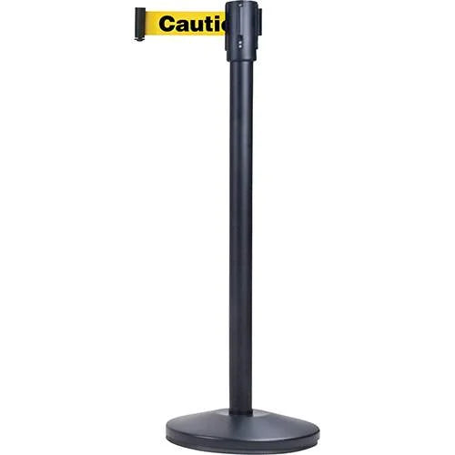 Zenith Black Crowd Control Posts, With Yellow Cassette, Attention - Restaurant Equipment and Smallwares - Canadian Distribution
