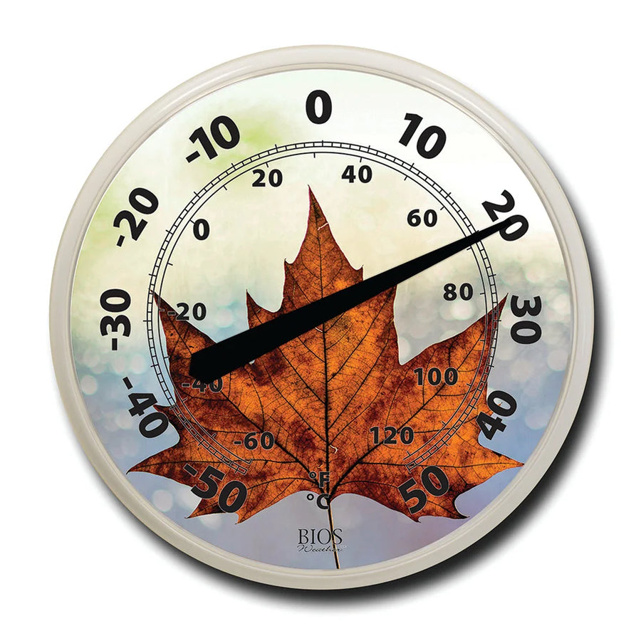 BIOS Weather 12In Dial Thermometers, Blue Jay - Restaurant Equipment and Smallwares - Canadian Distribution