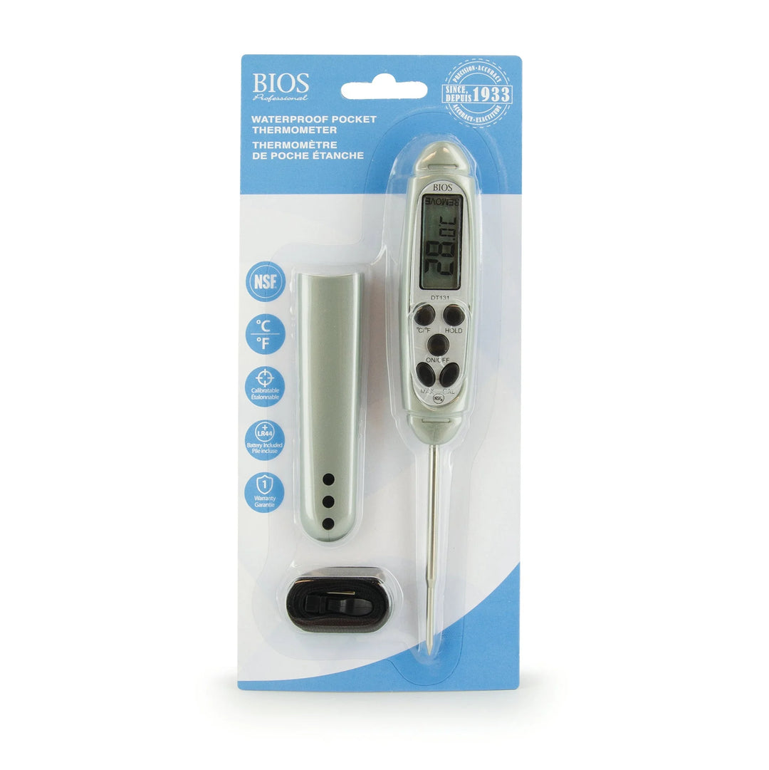 BIOS Professional Pocket Food Service Thermometers, Waterproof - Restaurant Equipment and Smallwares - Canadian Distribution