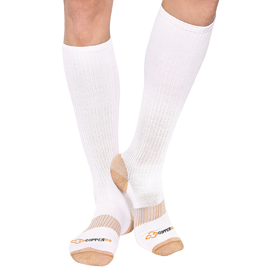 Copper 88 Womens Knee High Socks, White - Restaurant Equipment and Smallwares - Canadian Distribution