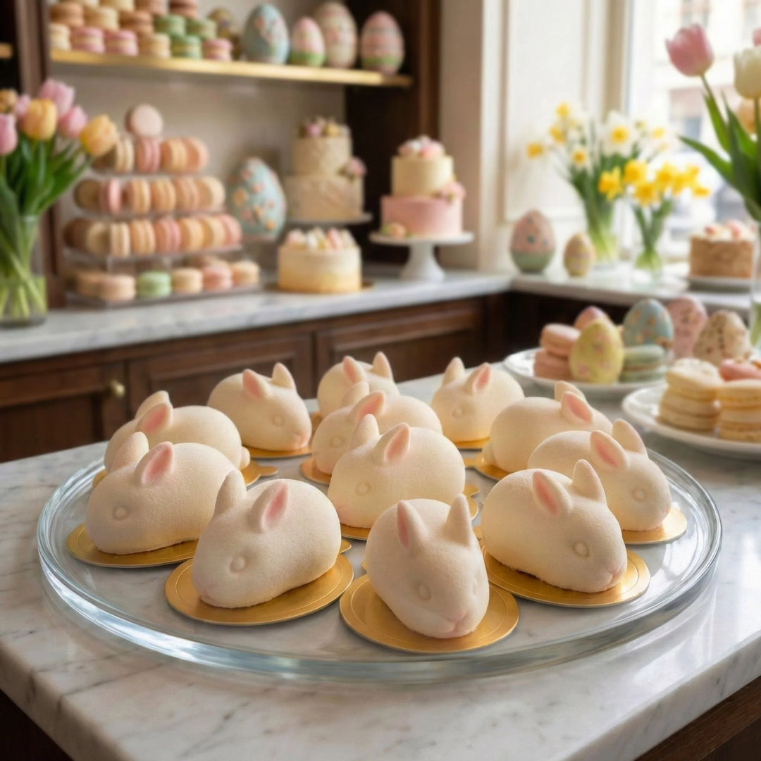 Restaurantware Pastry Tek 6-Compartment Silicone Bunny Molds - Restaurant Equipment and Smallwares - Canadian Distribution - Ships Free Within Canada on Orders Above CAD $199
