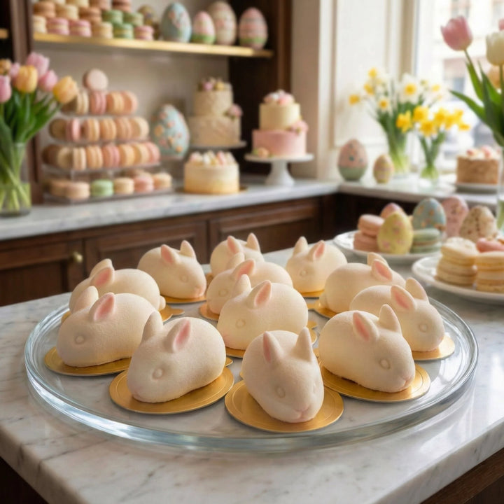Restaurantware Pastry Tek 6-Compartment Silicone Bunny Molds - Restaurant Equipment and Smallwares - Canadian Distribution - Ships Free Within Canada on Orders Above CAD $199