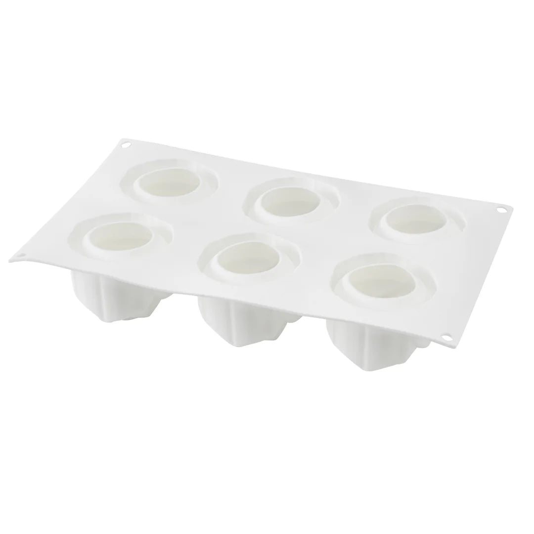 Restaurantware Pastry Tek 6-Compartment Silicone Rose Mold - Restaurant Equipment and Smallwares - Canadian Distribution