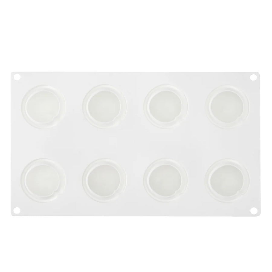 Restaurantware Pastry Tek 8-Compartment Silicone Peach Mold - Restaurant Equipment and Smallwares - Canadian Distribution