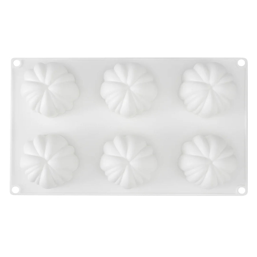 Restaurantware Pastry Tek 6-Compartment Silicone Pumpkin Molds - Restaurant Equipment and Smallwares - Canadian Distribution