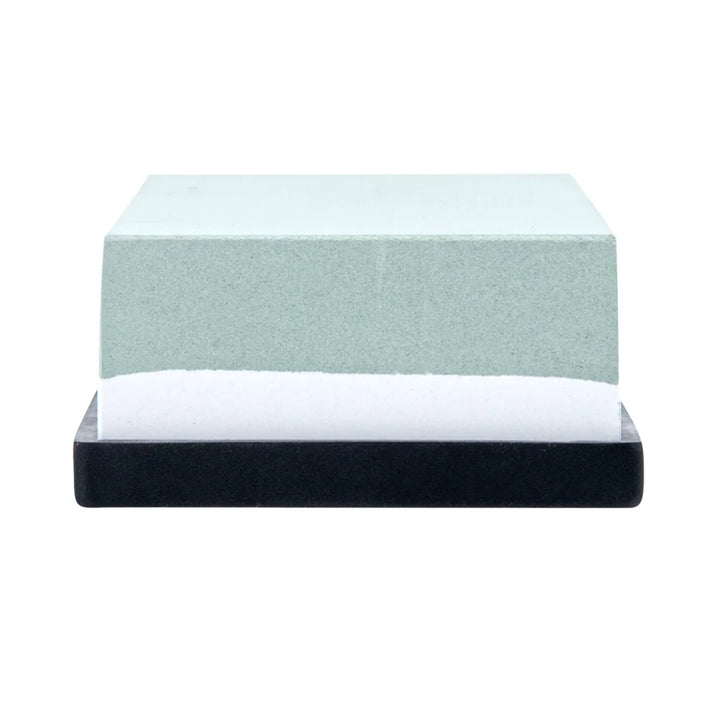 Restaurantware 2-Sided Sensei Whetstone Knife Sharpener Set, 400 & 1000 Grit, With Silicone Holder - Restaurant Equipment and Smallwares - Canadian Distribution
