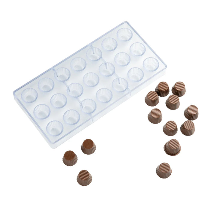 Restaurantware Pastry Tek 21-Compartment Cup Candy & Chocolate Mold, Polycarbonate - Restaurant Equipment and Smallwares - Canadian Distribution - Ships Free Within Canada on Orders Above CAD $199