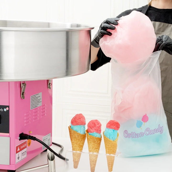 Restaurantware Hi Tek 28In Pink Stainless Steel Cotton Candy Machine, 110 Volt - Restaurant Equipment and Smallwares - Canadian Distribution - Ships Free Within Canada on Orders Above CAD $199