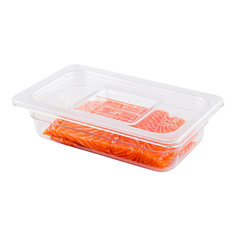 Restaurantware Met Lux Rectangular Clear Plastic Lids, for Quarter-Size Cold Storage Food Containers - Restaurant Equipment and Smallwares - Canadian Distribution - Ships Free Within Canada on Orders Above CAD $199