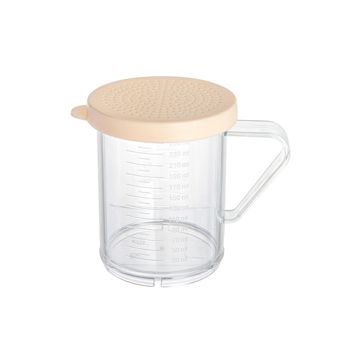 Restaurantware Rw Base Dredge 10oz Clear Spice Shaker, With Beige Fine Lid, 4.75X3.25X4 Inch, Polycarbonate - Restaurant Equipment and Smallwares - Canadian Distribution