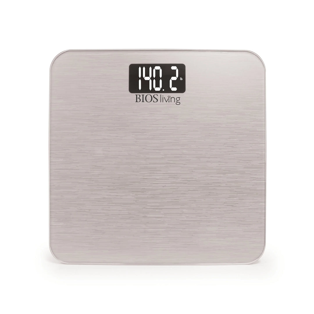 BIOS Living Digital Body Weight Scale, Metallic Silver - Restaurant Equipment and Smallwares - Canadian Distribution