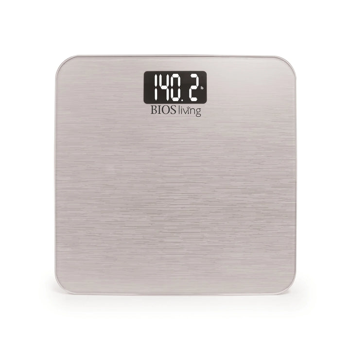 BIOS Living Digital Body Weight Scale, Metallic Silver - Restaurant Equipment and Smallwares - Canadian Distribution