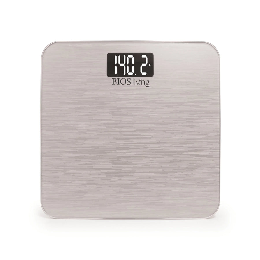 BIOS Living Digital Body Weight Scale, Metallic Silver - Restaurant Equipment and Smallwares - Canadian Distribution