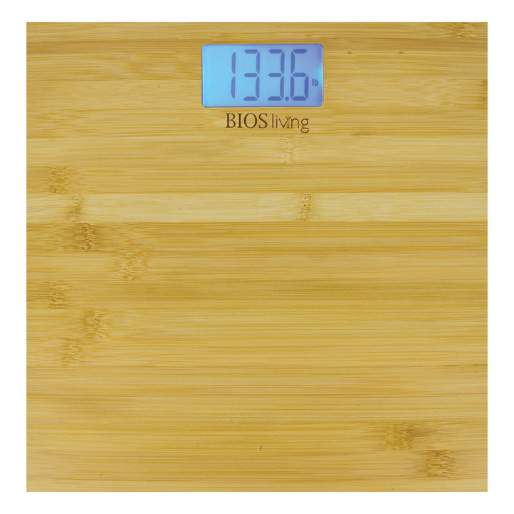 BIOS Living Digital Body Weight Scale, Bamboo, 396Lb Capacity - Restaurant Equipment and Smallwares - Canadian Distribution