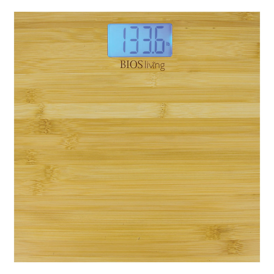 BIOS Living Digital Body Weight Scale, Bamboo, 396Lb Capacity - Restaurant Equipment and Smallwares - Canadian Distribution