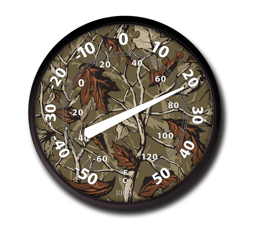 BIOS Weather 12In Outdoor Dial Thermometers, Camo - Restaurant Equipment and Smallwares - Canadian Distribution