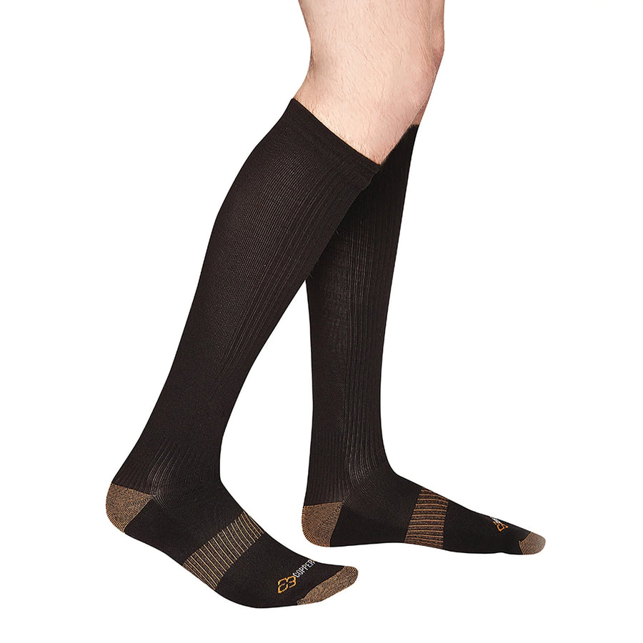 Copper 88 Mens Knee High Socks, Black - Restaurant Equipment and Smallwares - Canadian Distribution