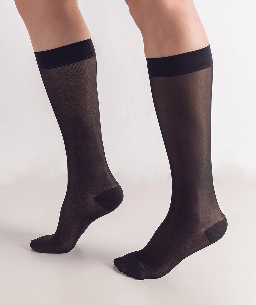 BIOS Living Womens Large Trouser Socks, Sheer black, 20-30Mmhg - Restaurant Equipment and Smallwares - Canadian Distribution