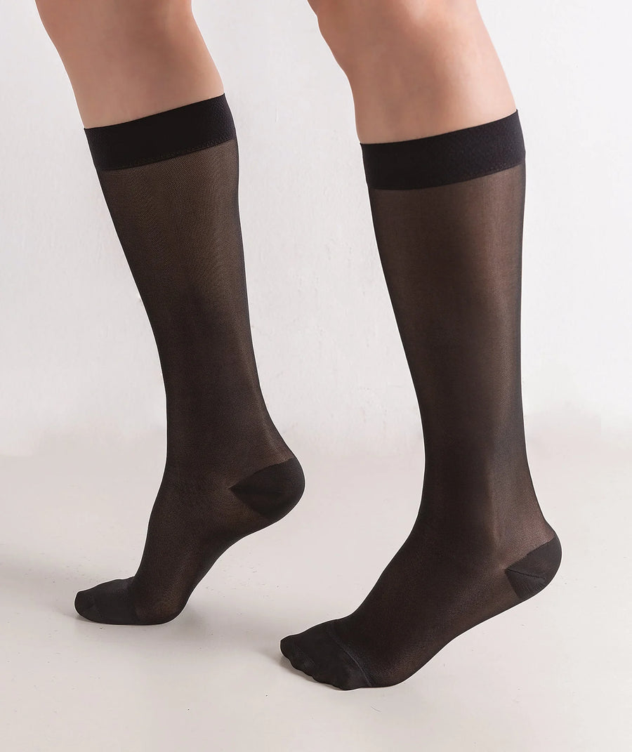 BIOS Living Womens Extra Large Trouser Socks, Sheer Black, 15-20Mmhg - Restaurant Equipment and Smallwares - Canadian Distribution