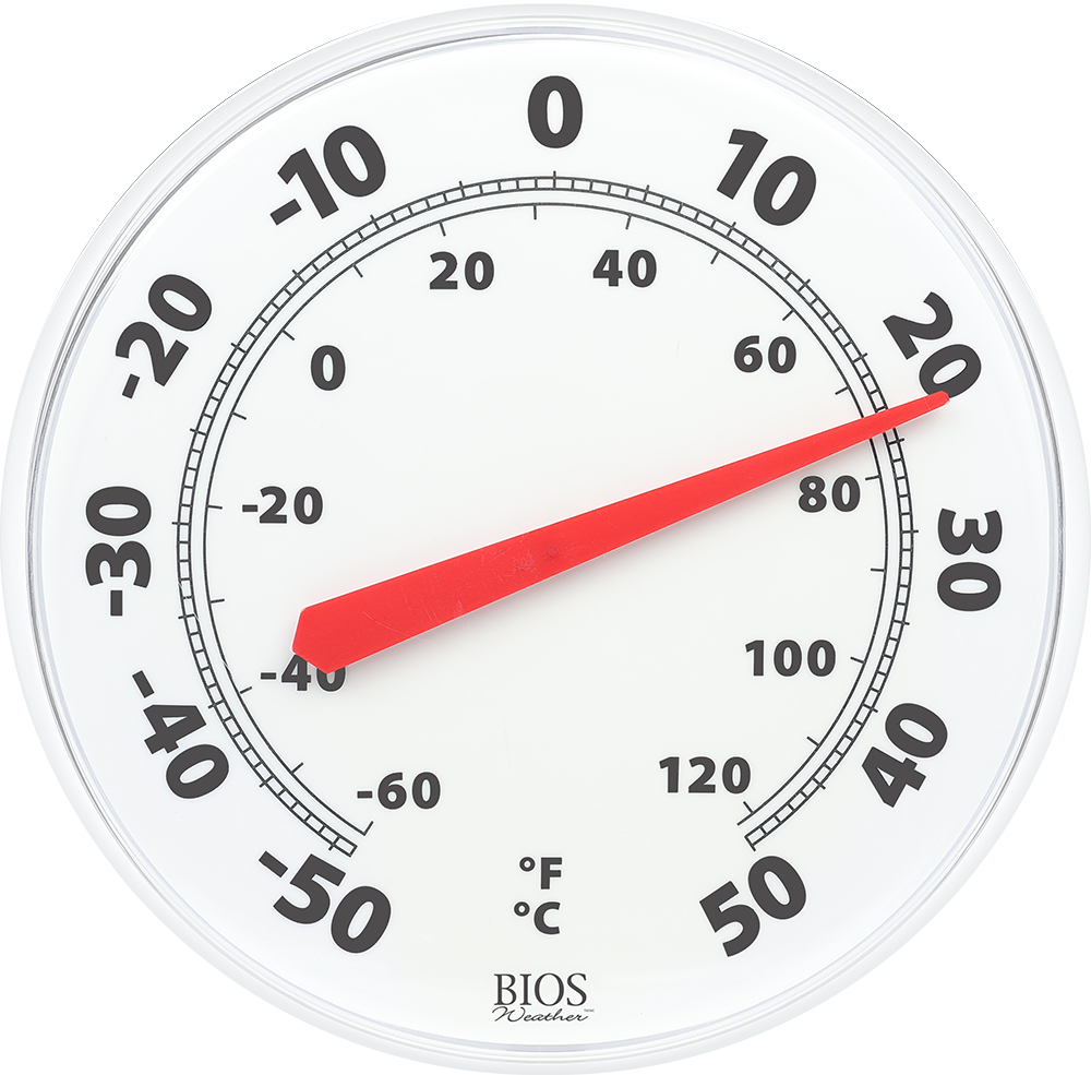 BIOS Weather 12In Dial Thermometers - Restaurant Equipment and Smallwares - Canadian Distribution