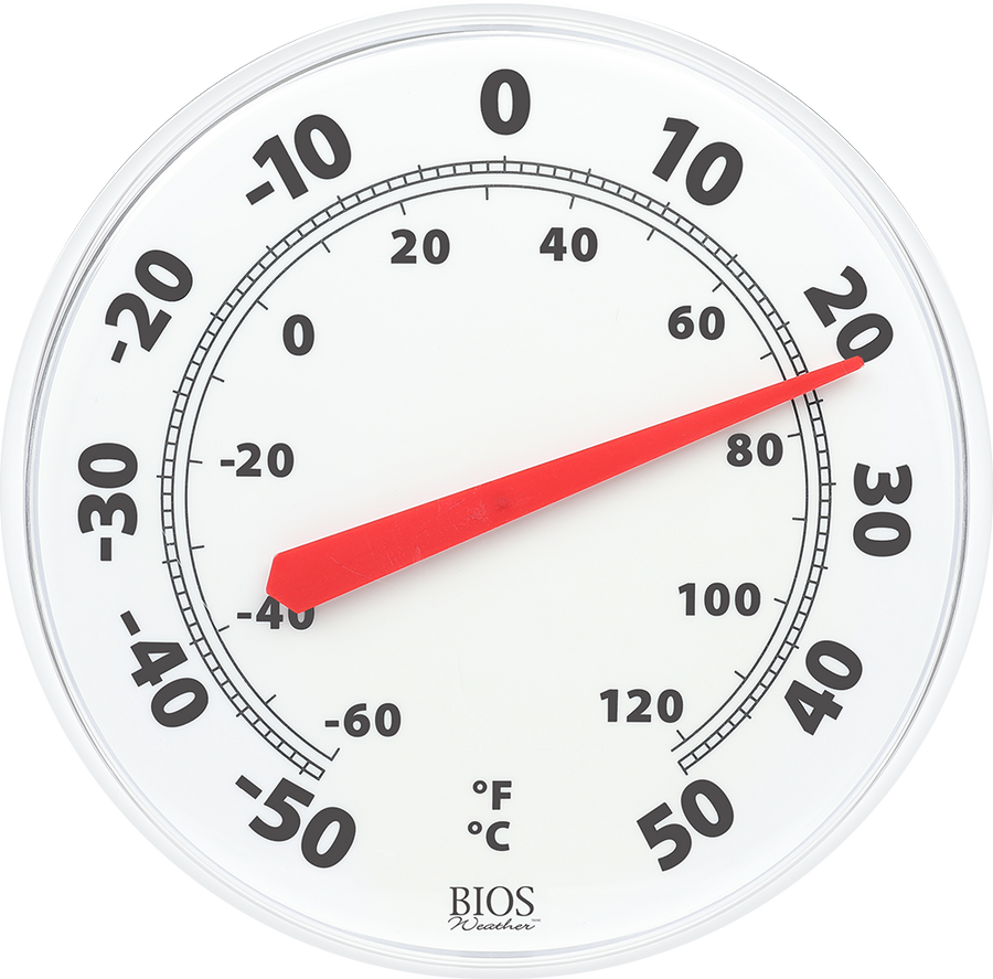 BIOS Weather 12In Dial Thermometers - Restaurant Equipment and Smallwares - Canadian Distribution