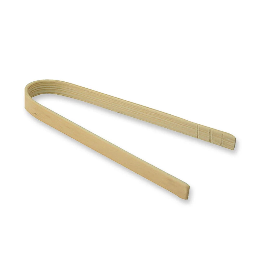 Packnwood 5.9In Bamboo Tongs - Restaurant Equipment and Smallwares - Canadian Distribution